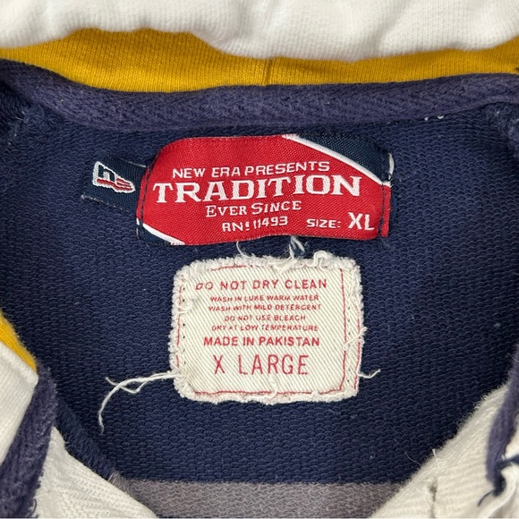 New Era Tradition North Carolina A&T Aggies Striped Hoodie Sweatshirt Men XL - Picture 3 of 11